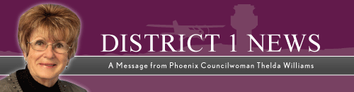 Thelda Williams District 1 news graphic